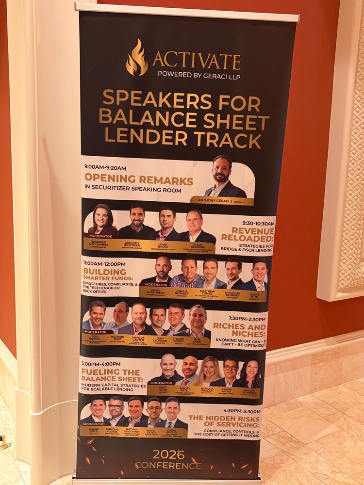 ACTIVATE Balance Sheet Lender Track speaker banner